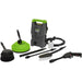 Pressure Washer with Total Stop System & Accessory Kit - 110bar - 1700W Motor Loops