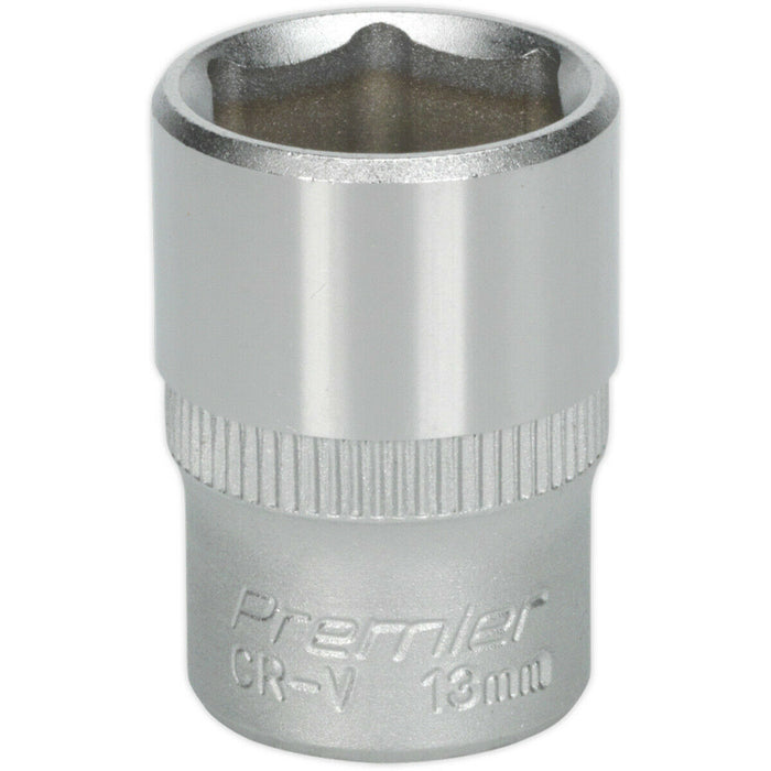 13mm Forged Steel Drive Socket - 1/4" Square Drive - Chrome Vanadium Socket Loops