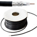 100M RG59 Black Coaxial Cable For CCTV Video 75 ohm Wire Reel Drum Loops