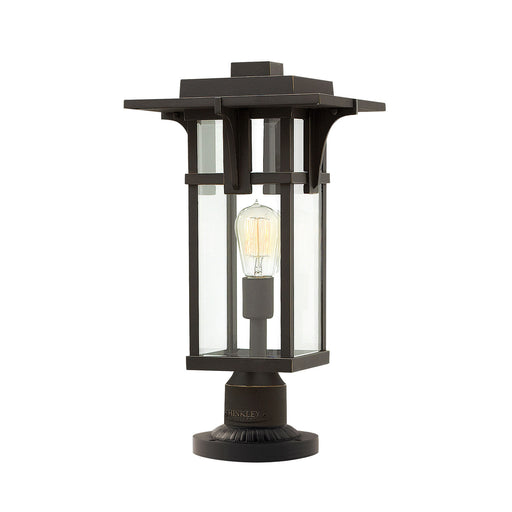 Outdoor IP44 1 Bulb Wall Ground Pedestal Light Oil Rubbed Bronze LED E27 100W Loops