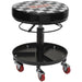 Heavy Duty Pneumatic Mechanics Seat - Swivel Action - Lever Operated - Padded Loops