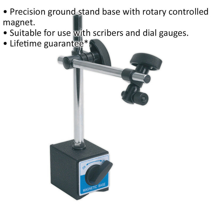Magnetic Stand with Rotary Controlled Magnet - 365mm Height - Scribes & Gauges Loops