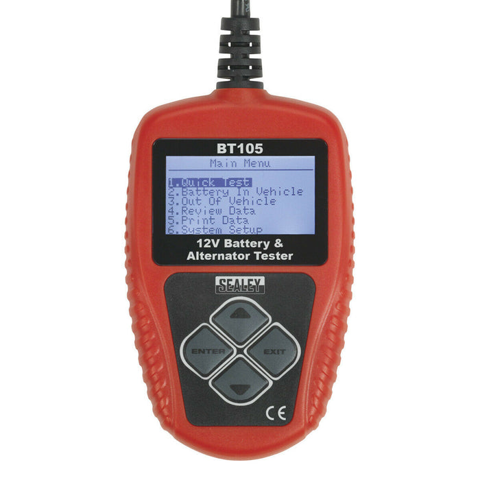 12V Digital Battery & Alternator Tester - Connects to PC - LCD Display Loops