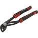 200mm Quick Release Water Pump Pliers - Serrated Jaws - Corrosion Resistant Loops