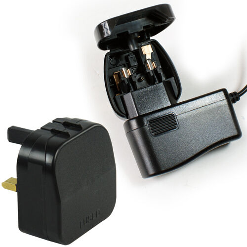 UK Mains to Euro Socket Adapter 3A For Converting EU Plug Lead Cable
