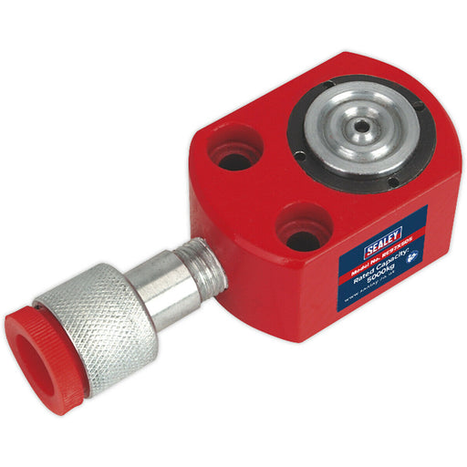 5 Tonne Short Hydraulic Push Ram - 33mm to 39mm - Quick Connect Coupler Loops