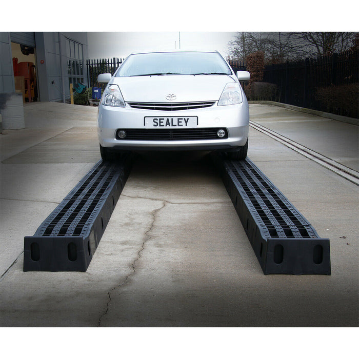 4 Tonne Modular Pit Ramp Kit - 350mm Wide Ramps - Mechanics Under Vehicle Ramp Loops