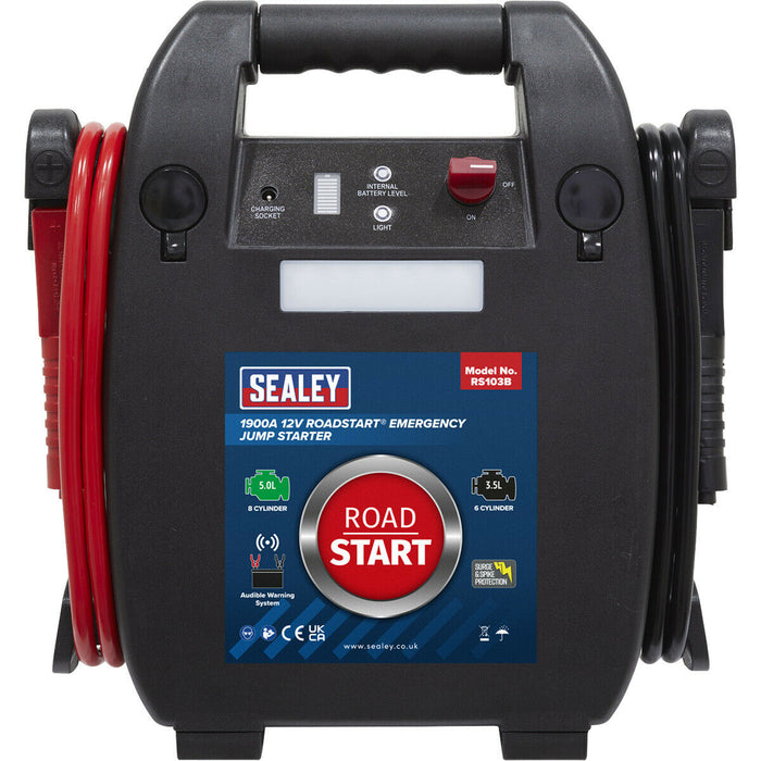 1900A Emergency Jump Starter - Car Battery Jump Start Charge - Rechargeable Loops