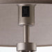 Standing Floor & Table Lamp Set Matt Nickel & Grey Shade Sleek Tripod Leg Light Loops