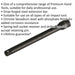 150mm Steel Impact Extension Bar - 3/8" Sq Drive - Spring-Ball Socket Retainer Loops