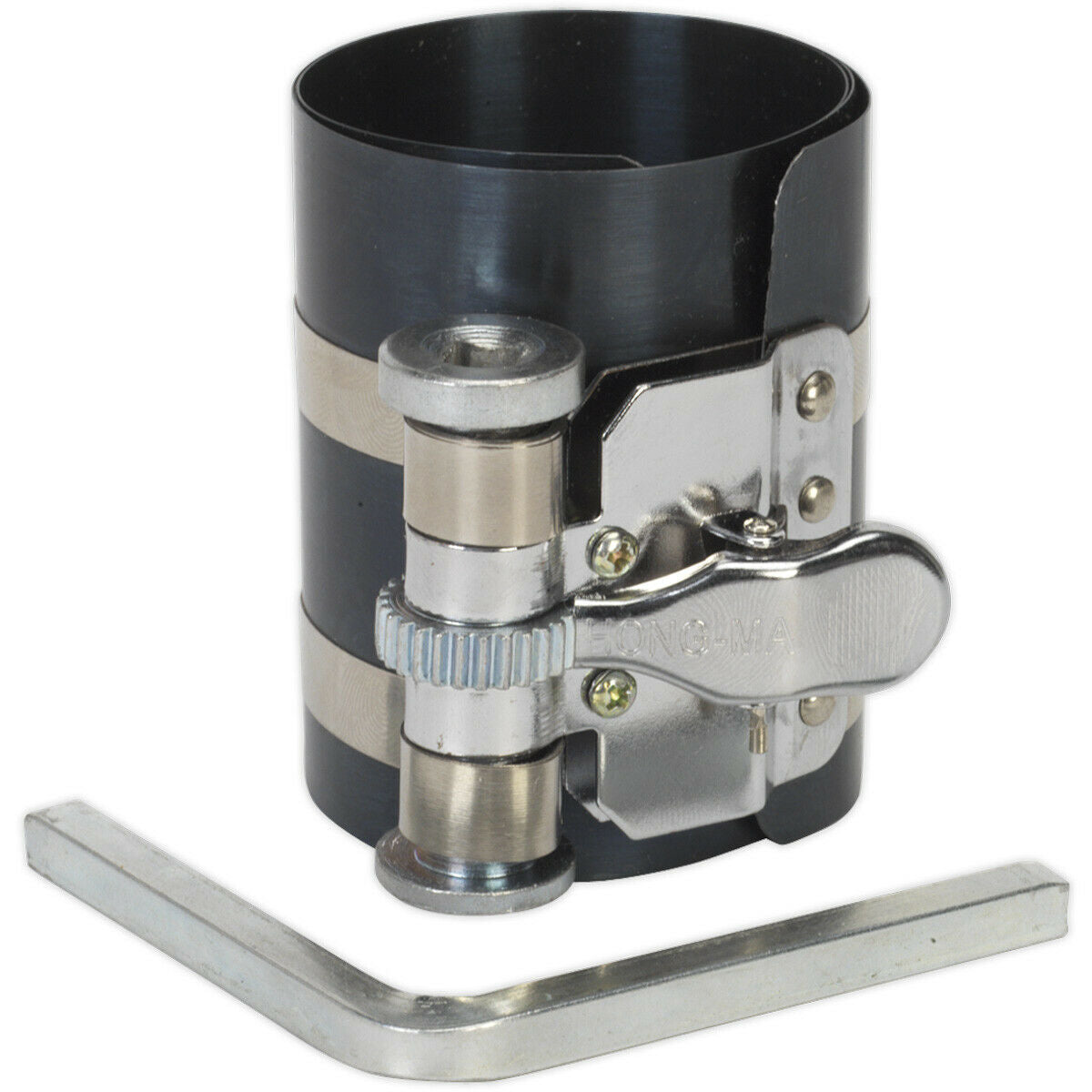 75mm Piston Ring Compressor - 60 to 175mm Capacity - Ratchet Action ...