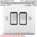 Light Switch Pack - 2x Single & 1x Double Gang - SATIN STEEL / Black 2 Way 10A Loops