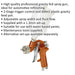 Adjustable Gravity Fed Paint Spray Gun / Airbrush - 1.3mm General Purpose Nozzle Loops