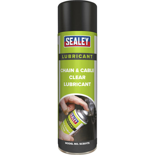 500ml Clear Chain & Cable Lubricant - Ideal for Motorcycle Chains Anti-Corrosive Loops