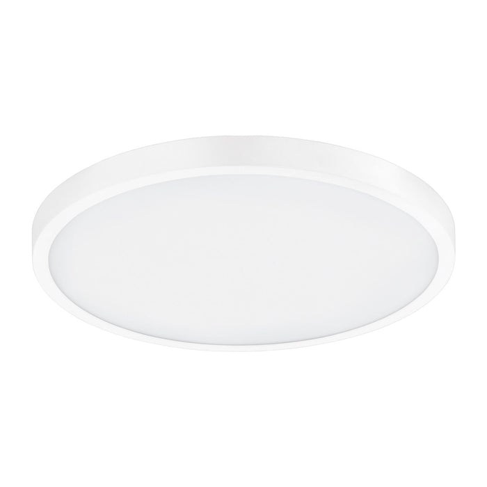 Flush Ceiling Light Colour White Shade White Plastic Remote Control LED 20W Incl Loops