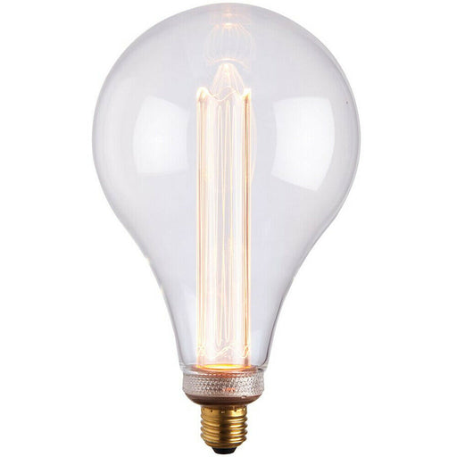 VINTAGE LED Filament Light Bulb CLEAR GLASS E27 Screw 2.5W XL 243mm x 148mm Lamp Loops