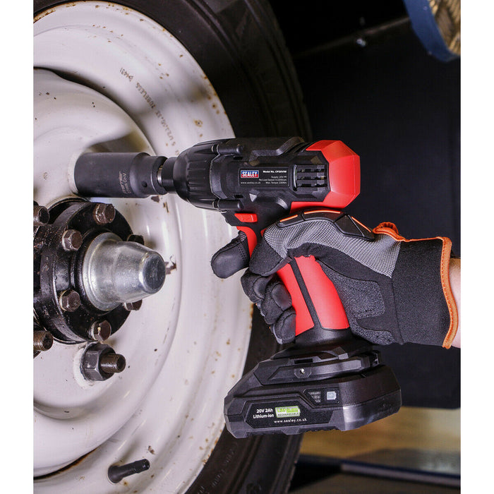 20V Cordless Impact Wrench - 1/2" Sq Drive - BODY ONLY - Variable Speed Control Loops