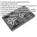 18 Pc Combined Puller Set - Steering Wheel Yoke - Carbon Steel - 2/3 Way Puller Loops