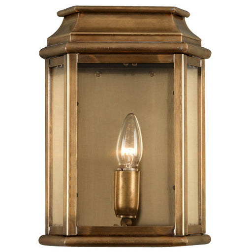 Outdoor IP44 Wall Light Aged Brass LED E27 100W d02504 Loops