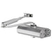 General Overhead Door Closer Fixed Power 165mm Centres Size 3 Silver Loops