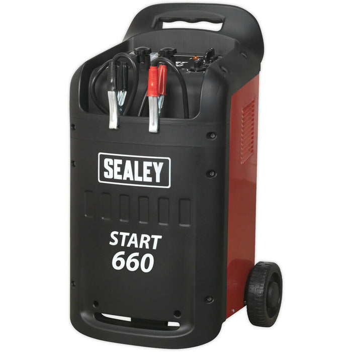 Heavy Duty 12V / 24V Battery Starter & Charger - 50Ah to 1200Ah Batteries - 660A Loops