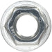 Pack of 100 Zinc Plated Serrated Flange Nut - 0.8mm Pitch - M5 - DIN 6923 Loops