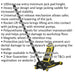 Twin Piston Hydraulic Trolley Jack - 3000kg Capacity - 533mm Max Height - Yellow Loops