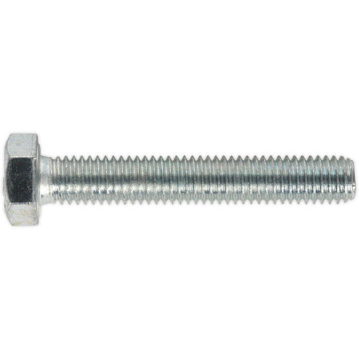 50 PACK HT Setscrew - M8 x 50mm - Grade 8.8 Zinc - Fully Threaded - DIN 933 Loops