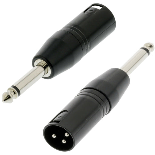 6.35mm ¼" Mono Jack Male to XLR 3 Pin Male Plug Connector/Adapter Mic Audio Amp Loops