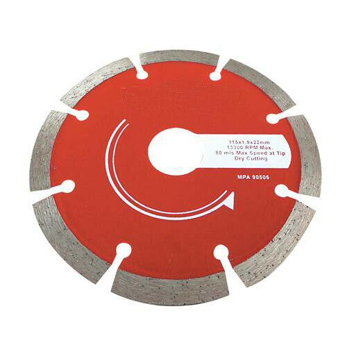 125mm x 22.2mm Concrete & Stone Cutting Diamond Blade Roof Tiles Slabs Pipes Loops