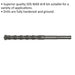 22 x 320mm SDS Max Drill Bit - Fully Hardened & Ground - Masonry Drilling Loops