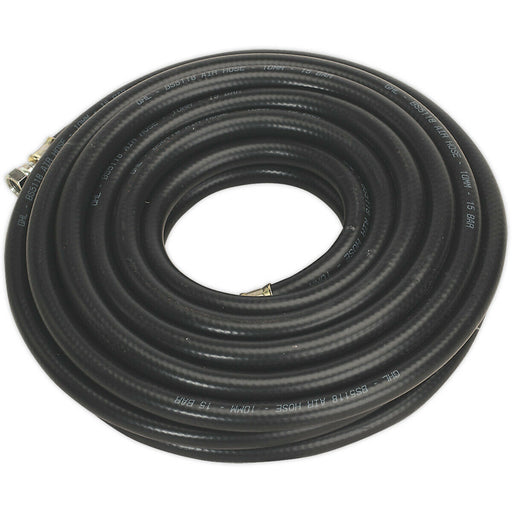 Heavy Duty Air Hose with 1/4 Inch BSP Unions - 10 Metre Length - 10mm Bore Loops