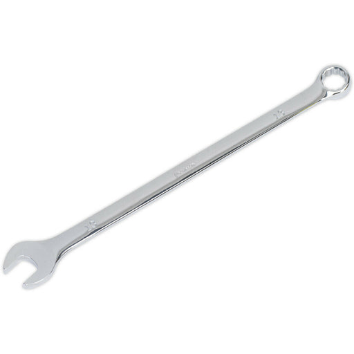 13mm x 243mm Extra Long Combination Spanner -  Chrome Vanadium Steel Nut Wrench Loops