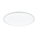 Flush Ceiling Light Colour White Shade Round White Plastic Bulb LED 30W Included Loops