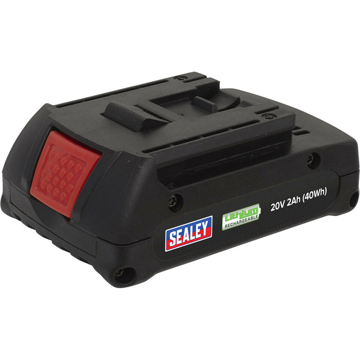 20V 2Ah Lithium-ion Power Tool Battery for ys03538 & ys03540 Cordless Riveters Loops