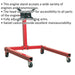 Engine Support Stand - Adjustable Mounting Arms - 550kg Weight Limit - Castors Loops