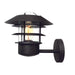 Outdoor IP44 Wall Light Sconce Black LED E27 60W Bulb Outside External d01141 Loops