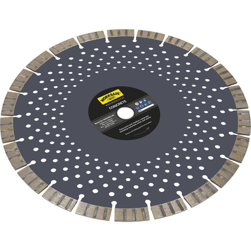 Dry Concrete Cutting Disc - 300mm Diameter - Cold Pressed - Diamond Segments Loops