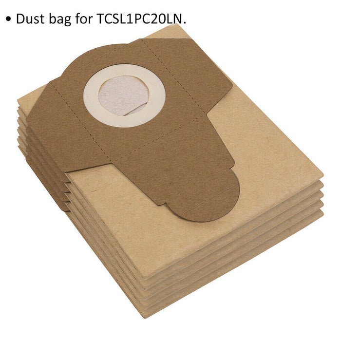 5 PACK Replacement Dust Bags Suitable For ys06011 1250W Wet & Dry Vacuum Cleaner Loops