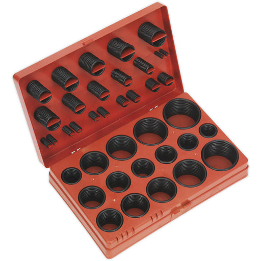 407 Piece Rubber O-Ring Assortment - Metric Sizing - Nitrile Rubber - 32 Sizes Loops