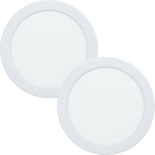 2 PACK Wall / Ceiling Flush Downlight White Round Spotlight 10.5W Built in LED Loops
