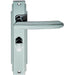 PAIR Line Detailed Handle on Bathroom Backplate 205 x 45mm Polished Chrome Loops