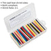 95 Piece Mixed Colour Heat Shrink Tubing Assortment - 100mm Length - Thin Walled Loops