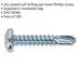 100 PACK 4.8 x 25mm Self Drilling Phillips Pan Head Screw - Zinc Plated Fixings Loops