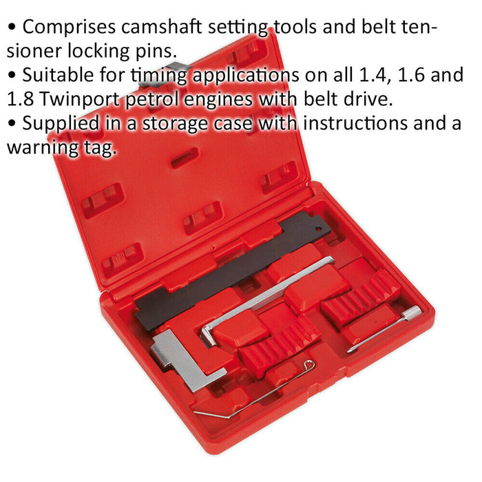 Petrol Engine Timing Tool Kit BELT DRIVE For Alfa Romeo FIAT & GM TWINPORT Loops