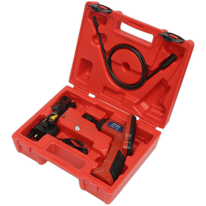 Video Borescope with TFT Screen - 9mm Camera - 1m Probe - Engine Inspection Tool Loops