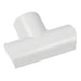 20mm x 10mm White Clip Over 2 Way T Splitter Trunking Adapter Wall Conduit AV TV Loops