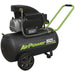 Direct Drive Air Compressor - 50L Capacity Tank - 2hp Induction Motor - 230V Loops