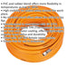 High-Visibility Hybrid Air Hose with 1/4 Inch BSP Unions - 20 Metres - 8mm Bore Loops