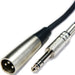 10m 6.35mm ¼" Stereo Jack Plug to XLR Male Cable 3 Pin Audio Microphone Amp Lead Loops